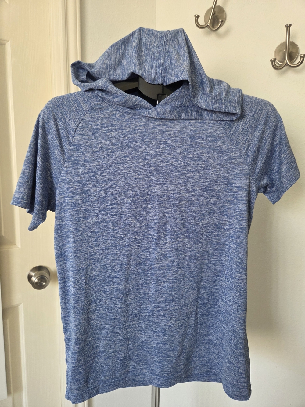 abercrombie kids Heather Blue Short-Sleeve Hooded Tee